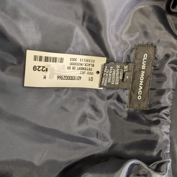 Club Monaco men's spring/fall jacket - Picture 2 of 4